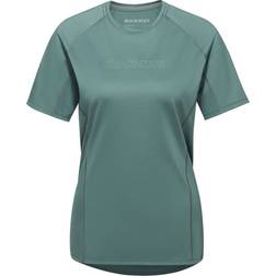 Mammut Selun Logo FL T-shirt Dam grön 2023 T-shirts för Träning