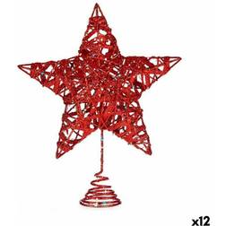 Röd Plast Julstjärna
