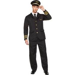 Karnival Costumes Mens Airline Pilot Costume