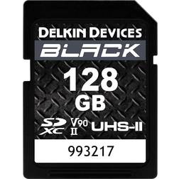 Delkin BLACK SDXC Class 10 UHS-II V90 300/250MB/s 128GB