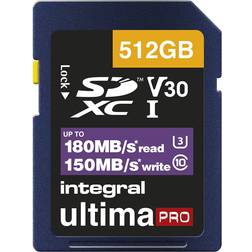 Integral Ultima Pro SDXC Class 10 UHS-I U3 V30 180/130MB/s 512GB