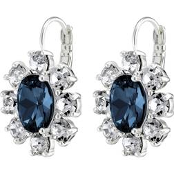 Dyrberg/Kern Valentina Earrings - Silver/Blue/Transparent
