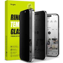 Ringke Privacy Glass Screen Protector for iPhone 15 Pro Max
