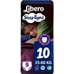 Libero Sleep Tight Size 10 35-60kg 9stk