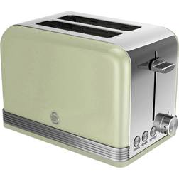 Swan Retro toaster breite schlitze 2 3