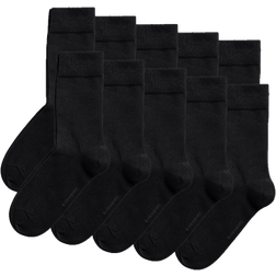 Björn Borg Essential Ankle Socks 10-pack - Black Beauty