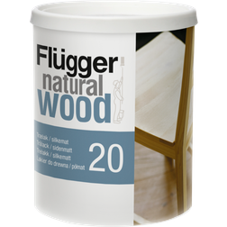 Flügger Natural Wood Träfärg White 0.75L