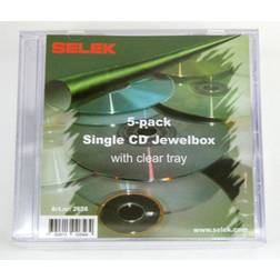 cd CD-Box Transparant 5-pack