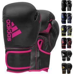 adidas Hybrid Training Gloves 10oz Black/Pink