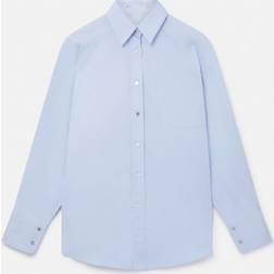 Stella McCartney Cotton Poplin Wide Sleeve Shirt Light Blue