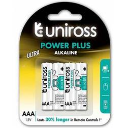 Varta Uniross alkaliska AAA-batterier 4 st