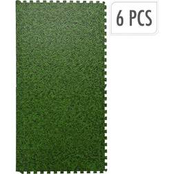 XQ Max Floor Tiles Set Grass Print 6 pcs