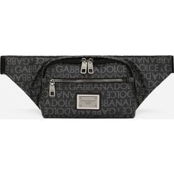 Dolce & Gabbana Small coated jacquard belt bag