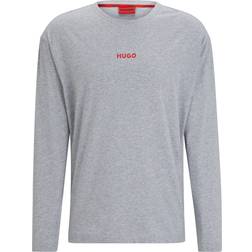 Hugo Boss BOSS Herr Linked Ls-skjorta pyjamas långärmad, Grey35