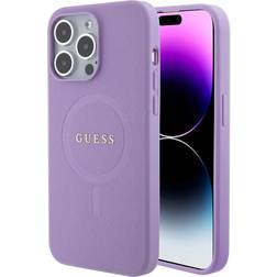 Guess iPhone 15 Pro Max Mobilskal Magsafe Saffiano Lila