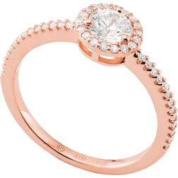 Michael Kors Premium Halo Ring - Rose Gold/Transparent