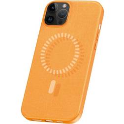 Baseus iPhone 15 Pro Skal Fauxther Series MagSafe Orange