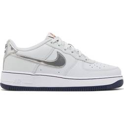 Nike Air Force 1 GS - Pure Platinum/Barely Grape/Midnight Navy/Metallic Silver