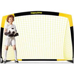 Happy Jump Fotbollsmål Pop Up fotbollsmål för barn trädgård fotboll grind fotboll boll mål x 12 x cm, svart gul