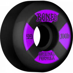 Bones Wheels OG Formula Skateboard Wheels 100 55mm V5 Sidecut 4pk Black 55mm