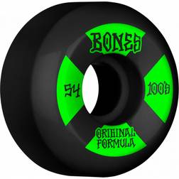 Bones Wheels OG Formula Skateboard Hjul 100 54mm V5 Sidecut 4pk Black 54mm