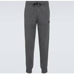 Moncler Cotton-blend sweatpants grey