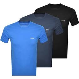 HUGO BOSS Crew Neck T-shirt 3-pack - Navy/Blue/Black