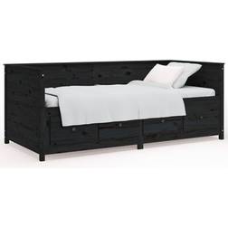 vidaXL Day Bed Black Soffa 207.5cm