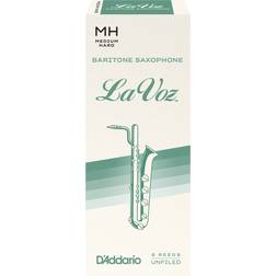 D'Addario La Voz Baritone Saxophone Reeds, Medium Hard, 5 Pack