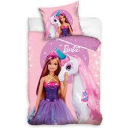 Carbotex Barbie enhjørning sengetøj