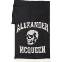 Alexander McQueen Varsity Logo Scarf - Black