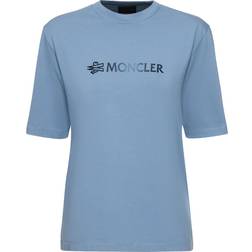Moncler S/s Cotton T-shirt - Medium Blue