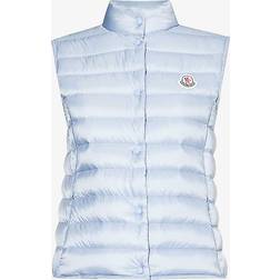 Moncler Womens Blue Liane High-neck Shell-down Vest