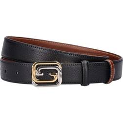 Gucci Reversible Squared Interlocking Belt - Black