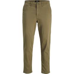 Jack & Jones Tapered Fit Chino Trousers - Green/Dusty Olive