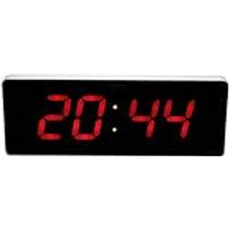 Fdit Kalenderklocka, 35 cm extra stor display LED digital skrivbord väckarklocka dagklocka temperatur väggklockor 36 x 13 x 3 cm timmar minuter kalender
