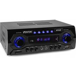 Fenton Hi-Fi Stereo Forstærker AV460 med Karaoke Bluetooth USB MP3 500W TILBUD NU