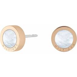 Tommy Hilfiger Stud Earrings - Rose Gold/Mother-of-Pearl