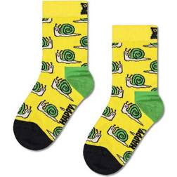 Happy Socks Kid's Snail Sock - Yellow