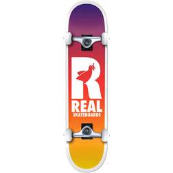 Real Be Free Fades Complete Skateboard Purple Purple/Orange/Yellow 8.25"