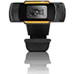 Sunzit Sunzit Webcam, HD webbkamera stationär bärbar dator USB-kontakt och spela 720P webbkamera för livsklass konferens roterbar videokamera skrivbord laptop webbkameror