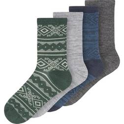 Name It Merino Wool Socks 4-pack - Dark Gray Melange