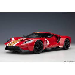 AUTOart 1/18 2022 Ford Gt Alan Mann Heritage Edition, Red/gold 1:18
