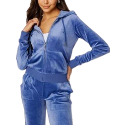 Juicy Couture Robertson Classic Velour Hoodie - Grey/Blue