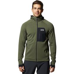Mountain Hardwear Men's Polartec Power Grid Full Zip Hooded Jacket