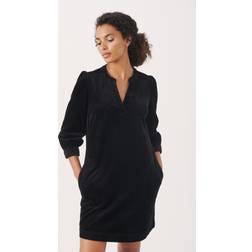 Part Two RamitaPW Kleid in Größe in Schwarz von 83% Baumwolle, 15% Viskose, 2% Elasthan, für Damen
