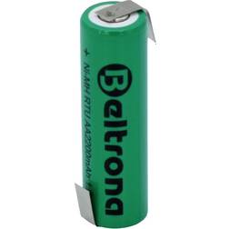 Beltrona RTUAAZ Non-standard battery rechargeable AA Z solder tab NiMH 1.2 V 2200 mAh