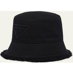 Prada Men's Drill Bucket Hat Black Black