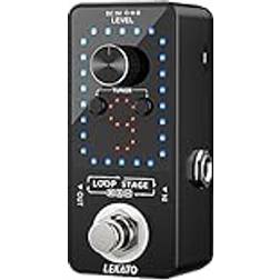 Guitar Looper Effect Pedal Looper 9 Loop Pedal Tuner Function with USB Cable for Electric Guitar Bass Guitar Loop Machine