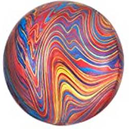 Amscan Heliumballong Orbz marmorerad flerfärgad